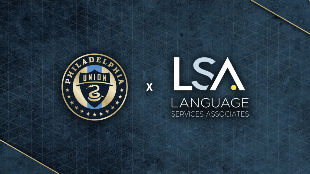 Philadelphia Union and LSA Languages Associates Logos