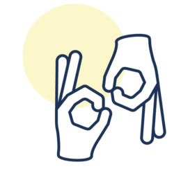 American Sign Language Icon